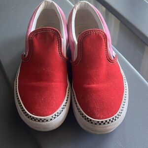 Girls custom platform vans